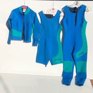 3 piece wet suit set